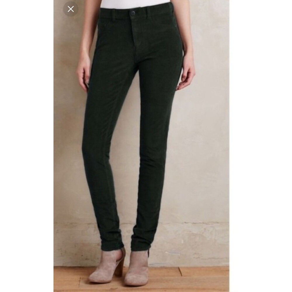 NWT Pilcro And The Letterpress The Serif Pull-on Stretch Leggings Corduroy Sz 28